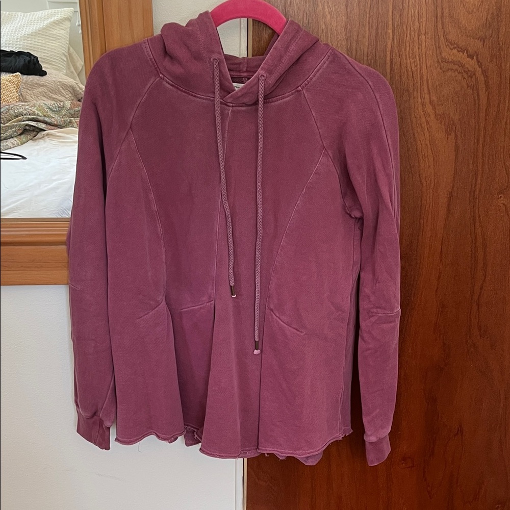 Raspberry Anthropologie Hoodie